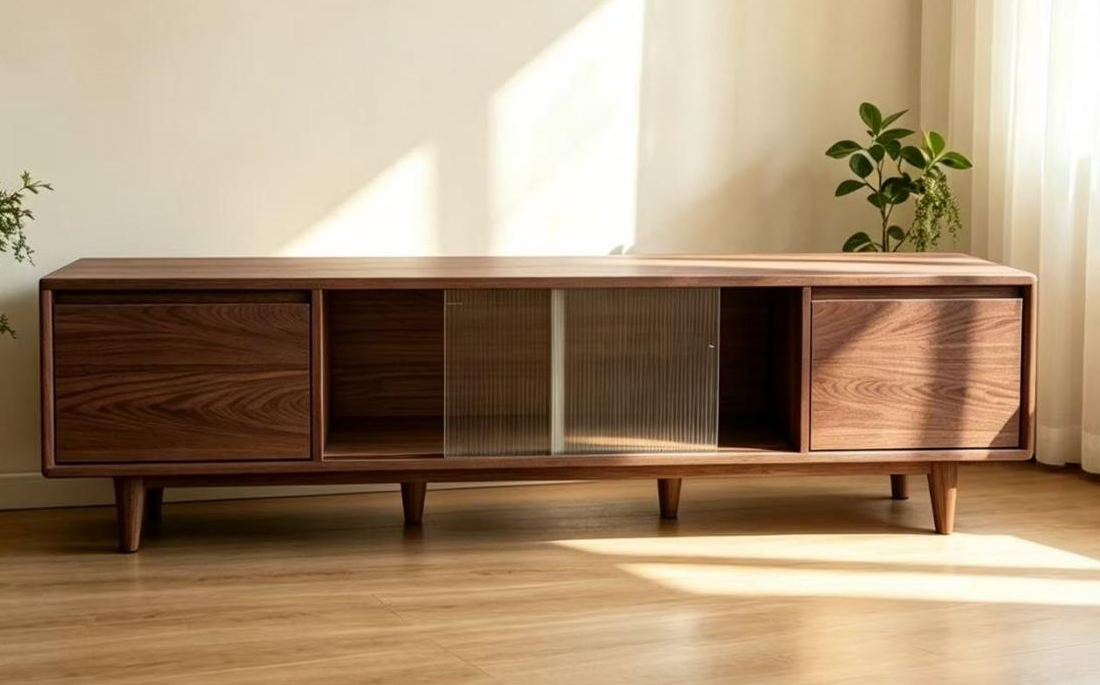 Mu Yan Mu Yu Elm Wood TV Console