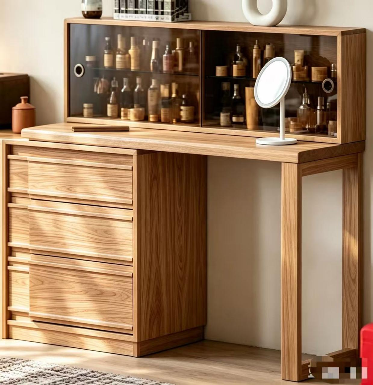 Six-Drawer Vanity Desk