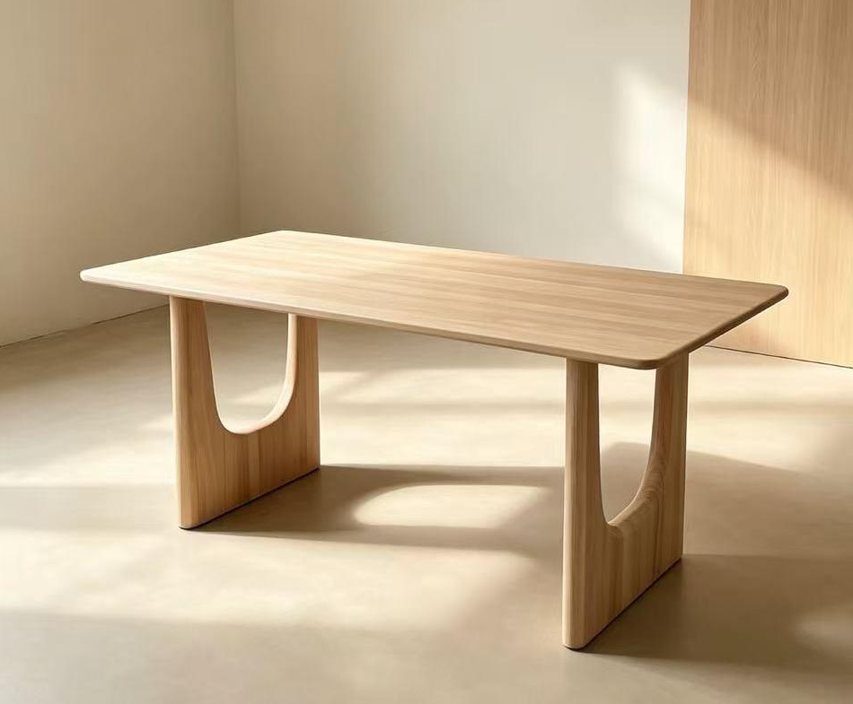 Solid Elm Long Dining Table