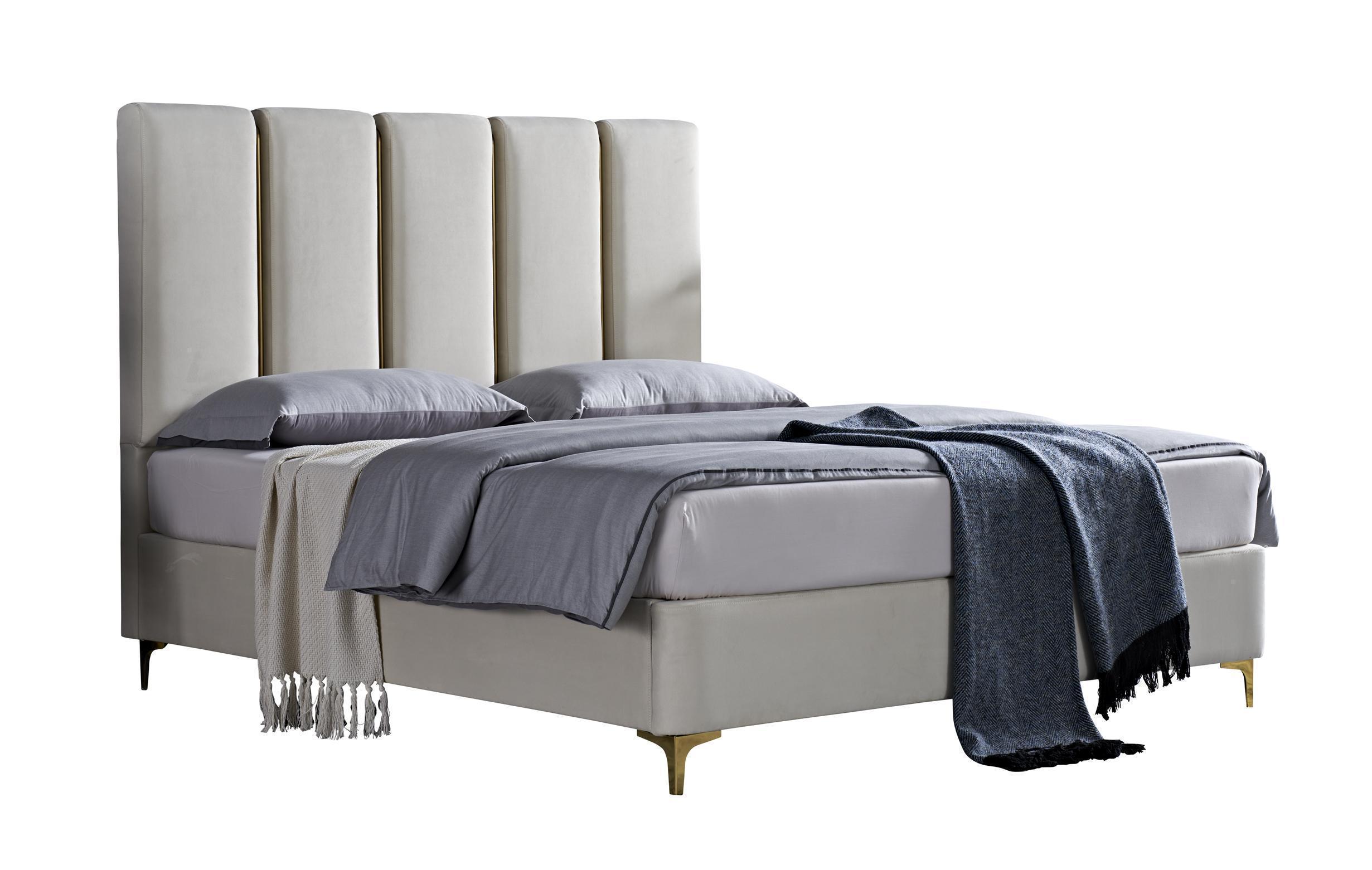 SK81 Upholstered Panel Bed