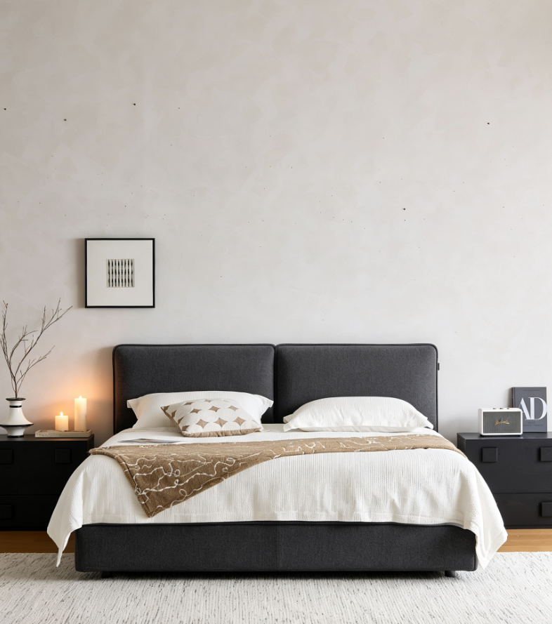 Xiao Hei Niu Bed - Floor-Level Flush Edge