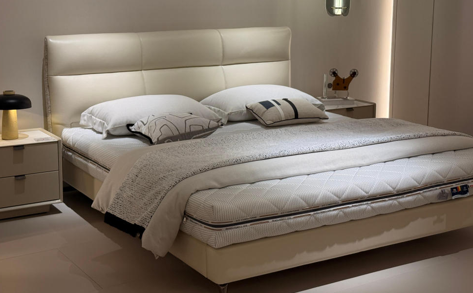 B23-A9070 Leather Floating Bed