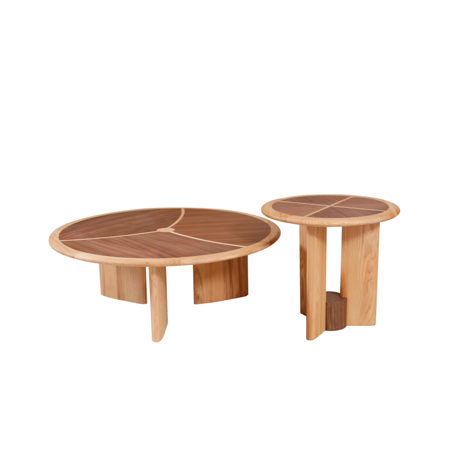 B23 Ash Wood Coffee Table Set