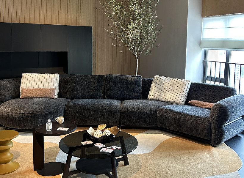 Fabric Functional Corner Sofa