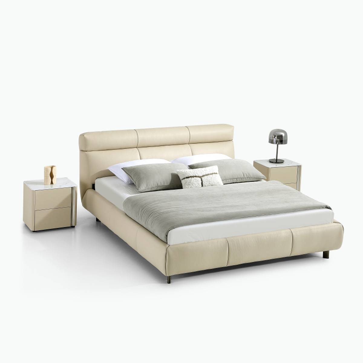 Genuine Leather Soft Bed (B17-2380)