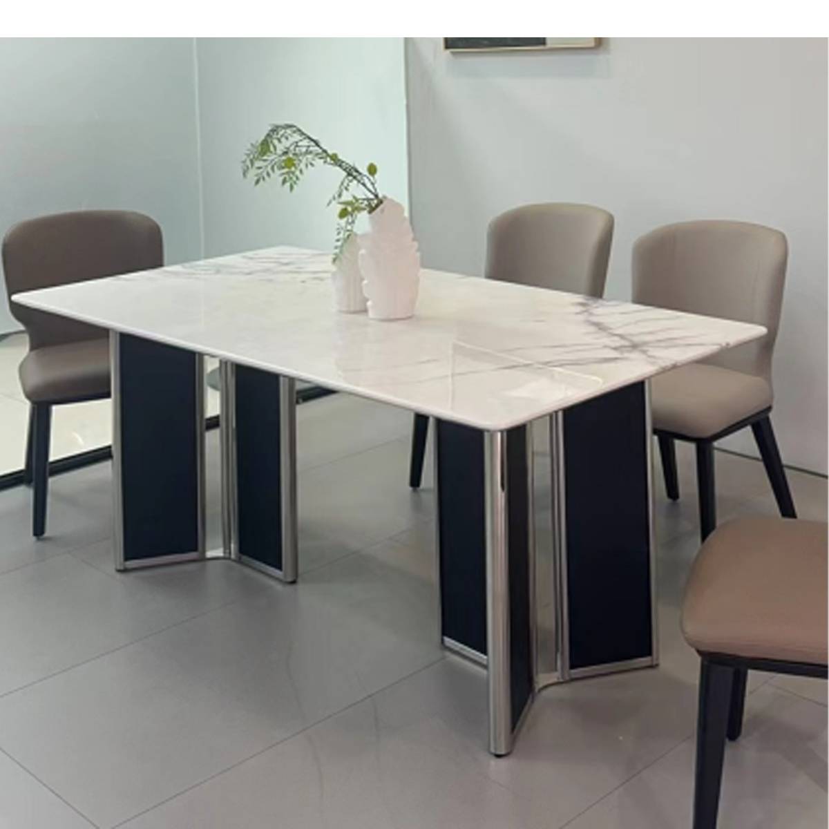 Kali Ice Jade Natural Stone Dining Table (B65-859)