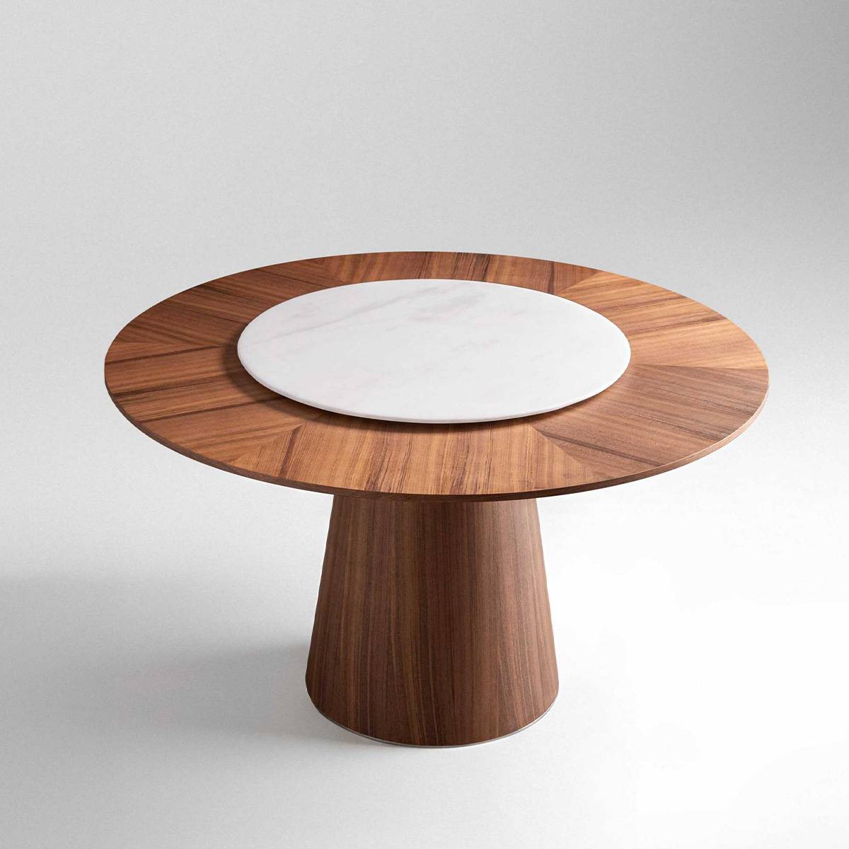 Studio shot of the dining table against a white background