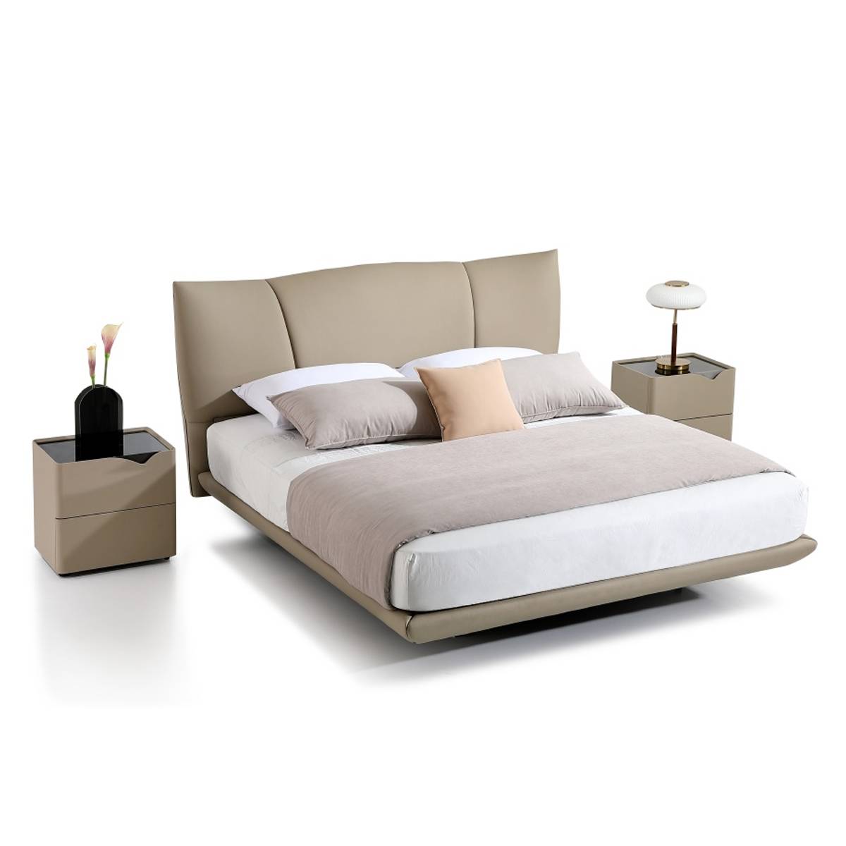 Genuine Leather Soft Bed (B17-2355)
