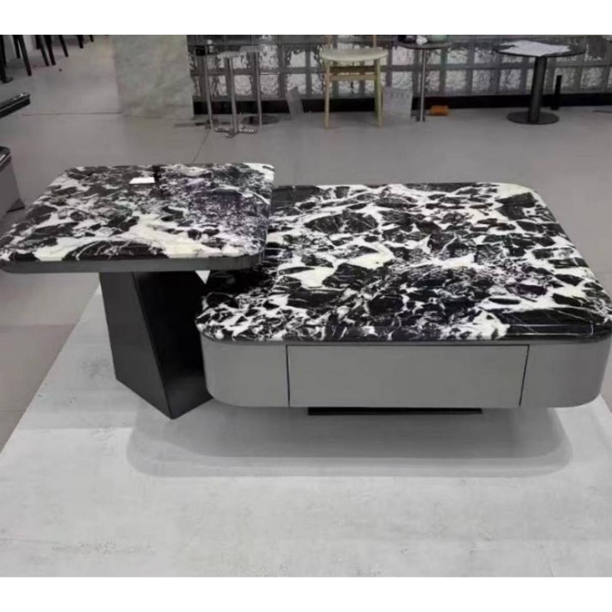Bulgari Black Luxury Stone Coffee Table Set (Z60-7116a)