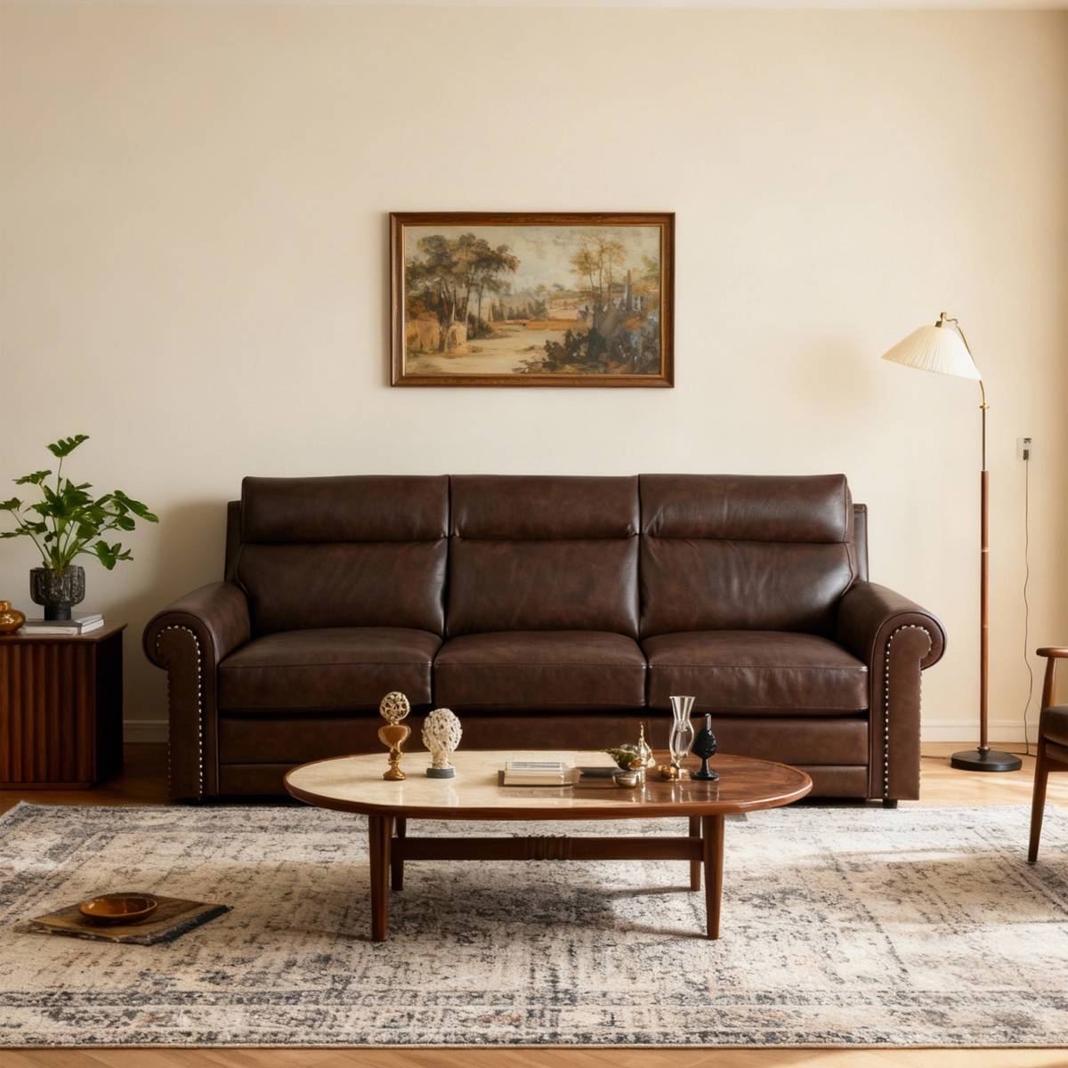 Lourdes American Retro Sofa (B02-720)