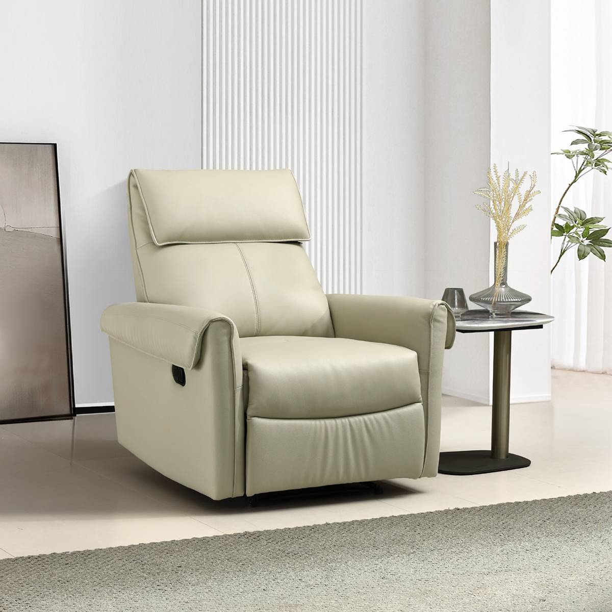 Genuine Leather Manual Recliner (Z49-G26)