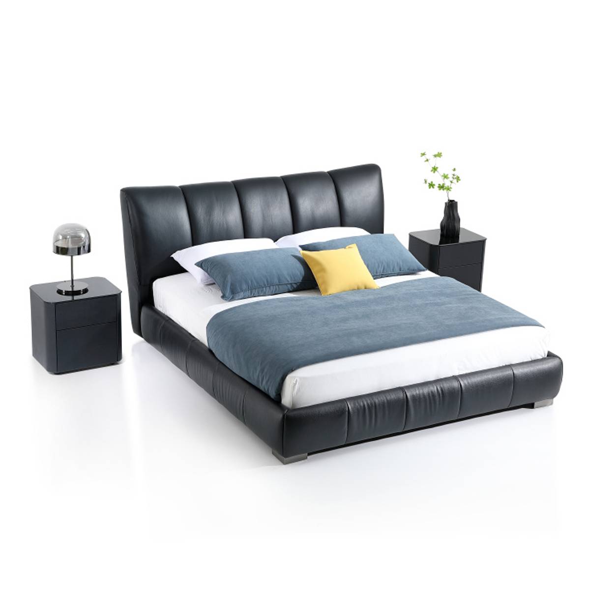 Genuine Leather Soft Bed (B17-2307)