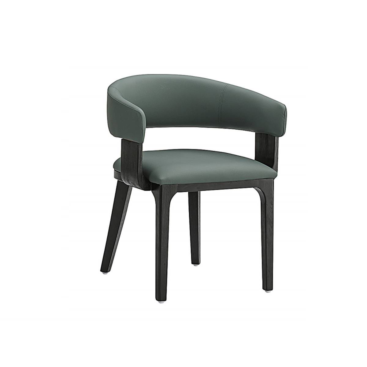 Dining Chair with Armrests and Solid Wood Legs (Z67-A3896)