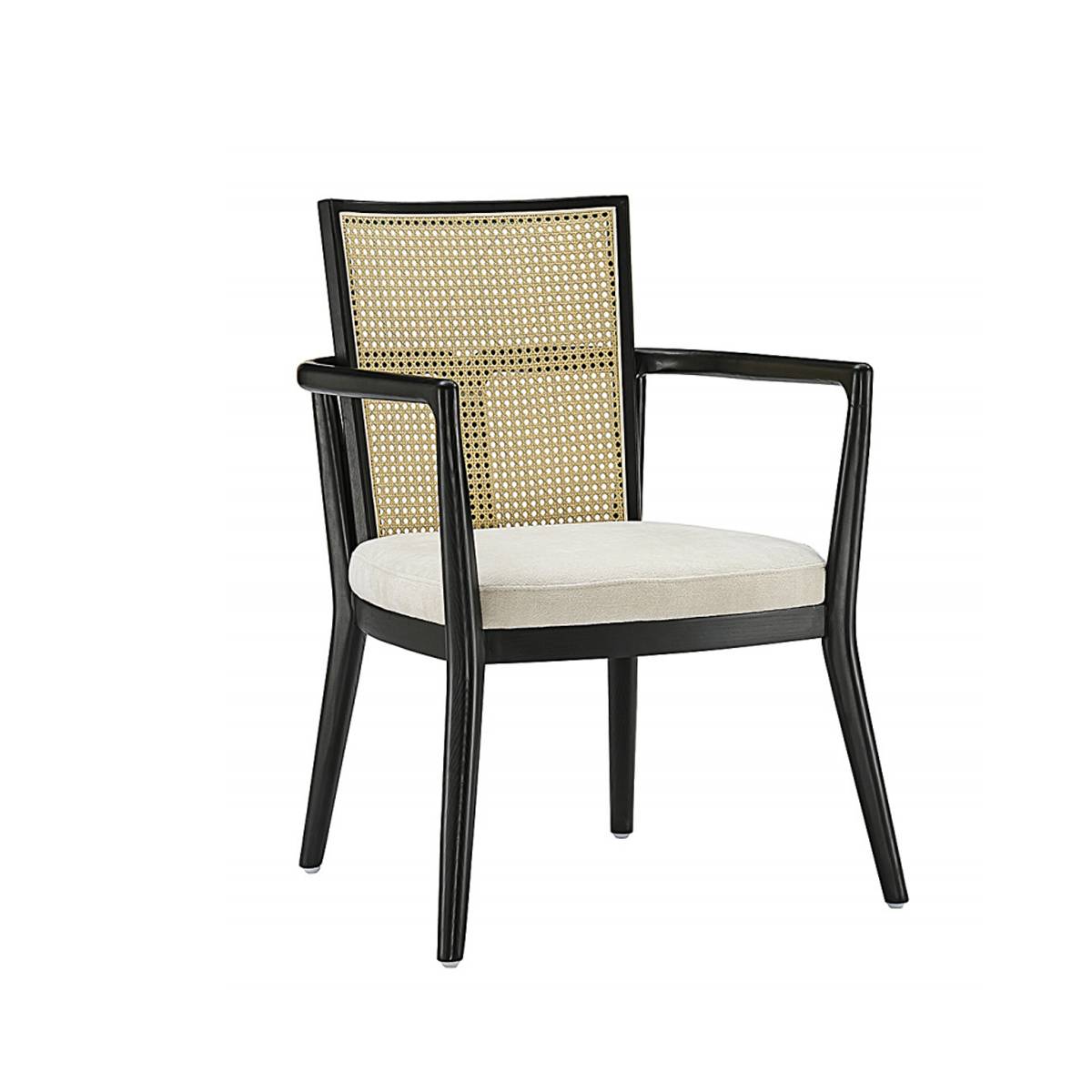 Dining Chair with Armrests and Solid Wood Legs (Z67-A3892)