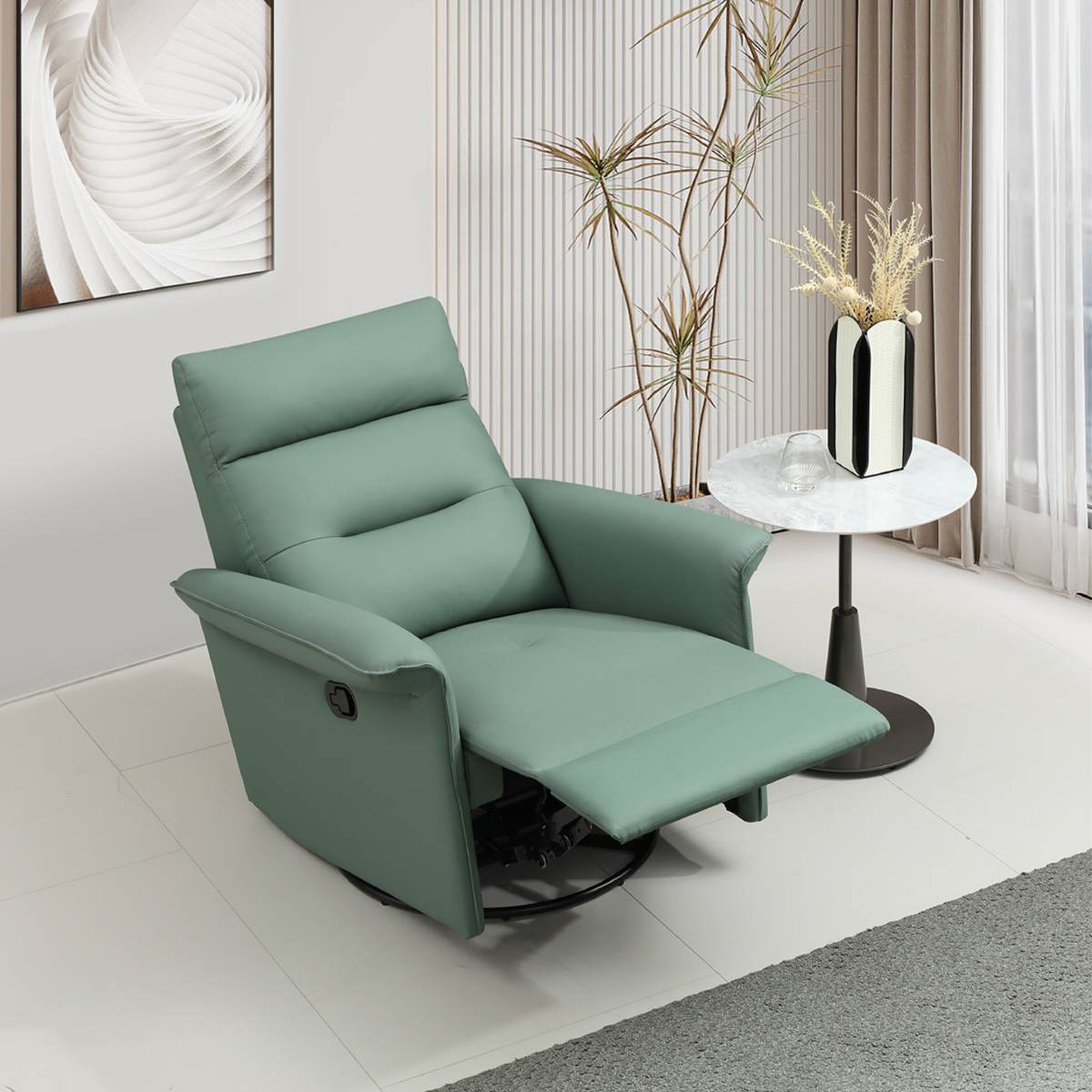 Genuine Leather Manual Recliner (Z49-G08)