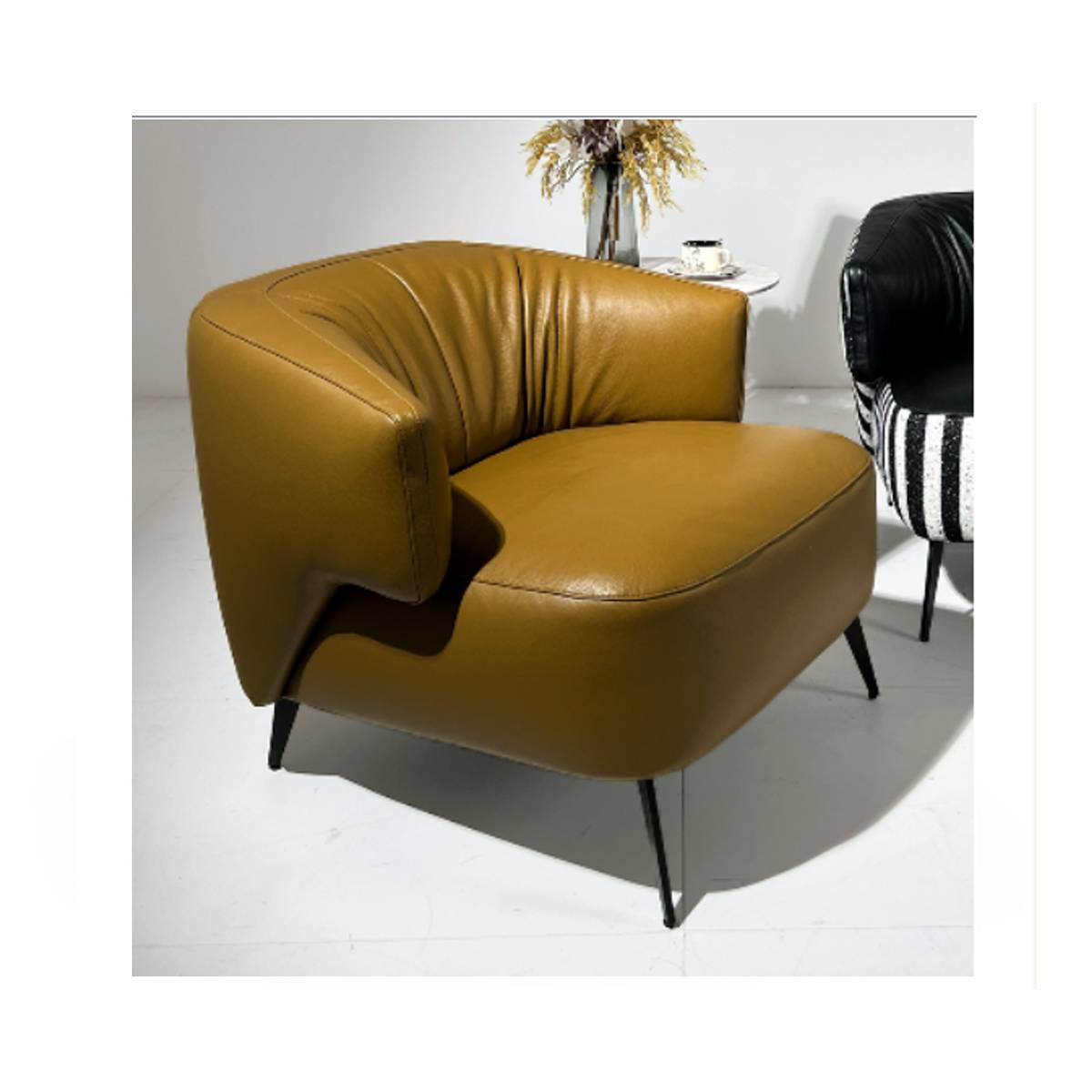 Semi-Leather Cowhide Lounge Chair (Z42-HD-86628)