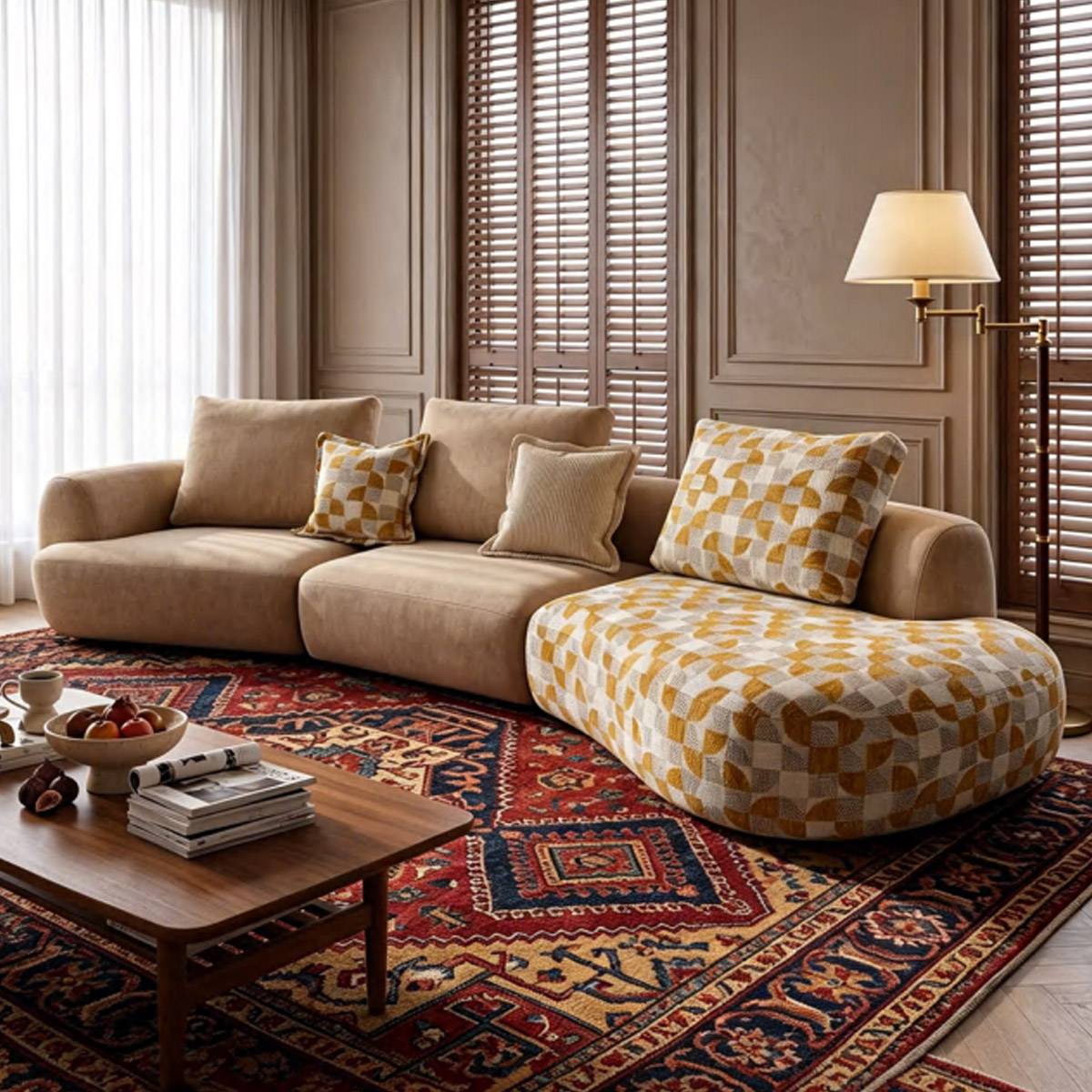 Irregular Sofa Fabric Sofa (A51-SF-180)