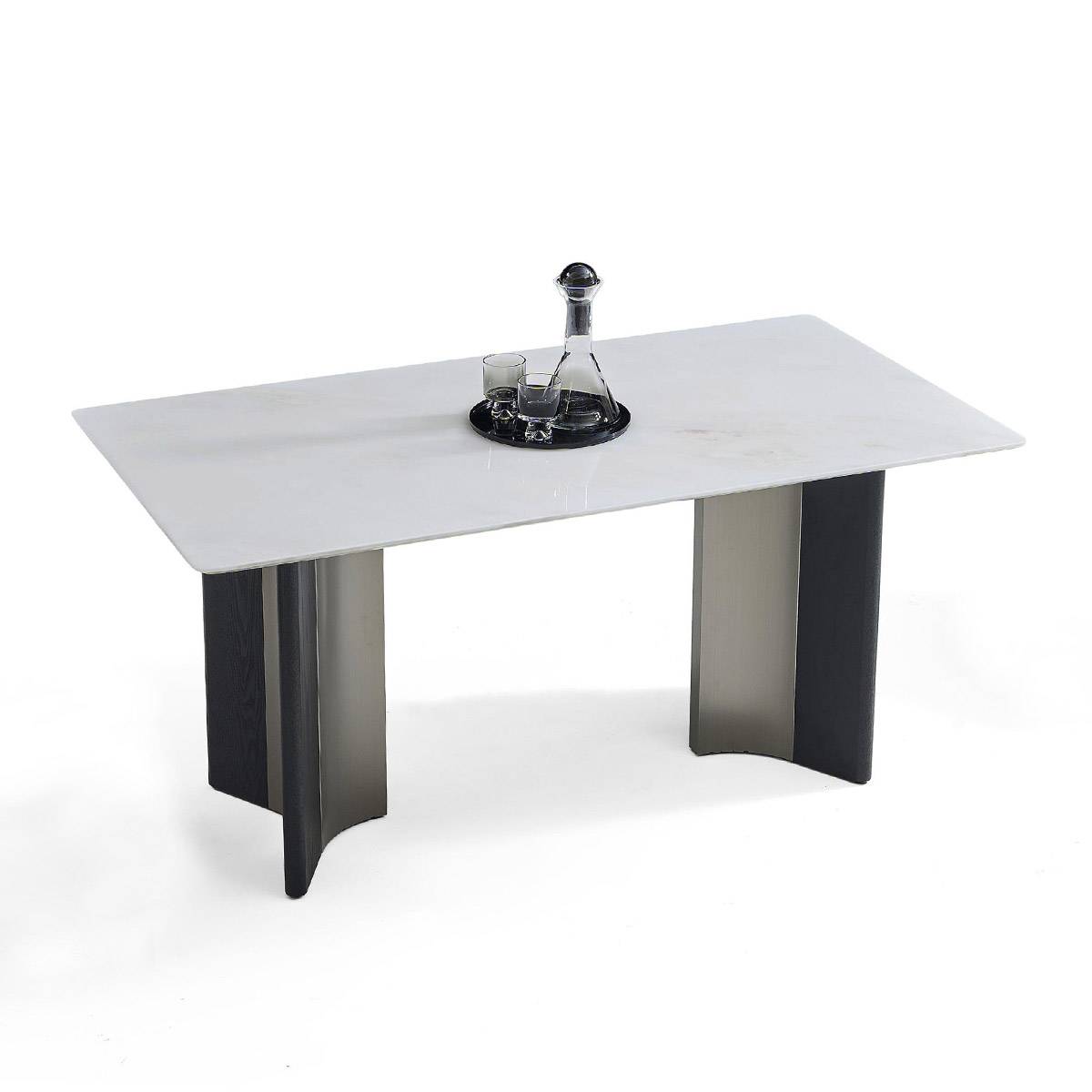 Royal White Jade Natural Luxury Stone Dining Table (Z85-MT9193)