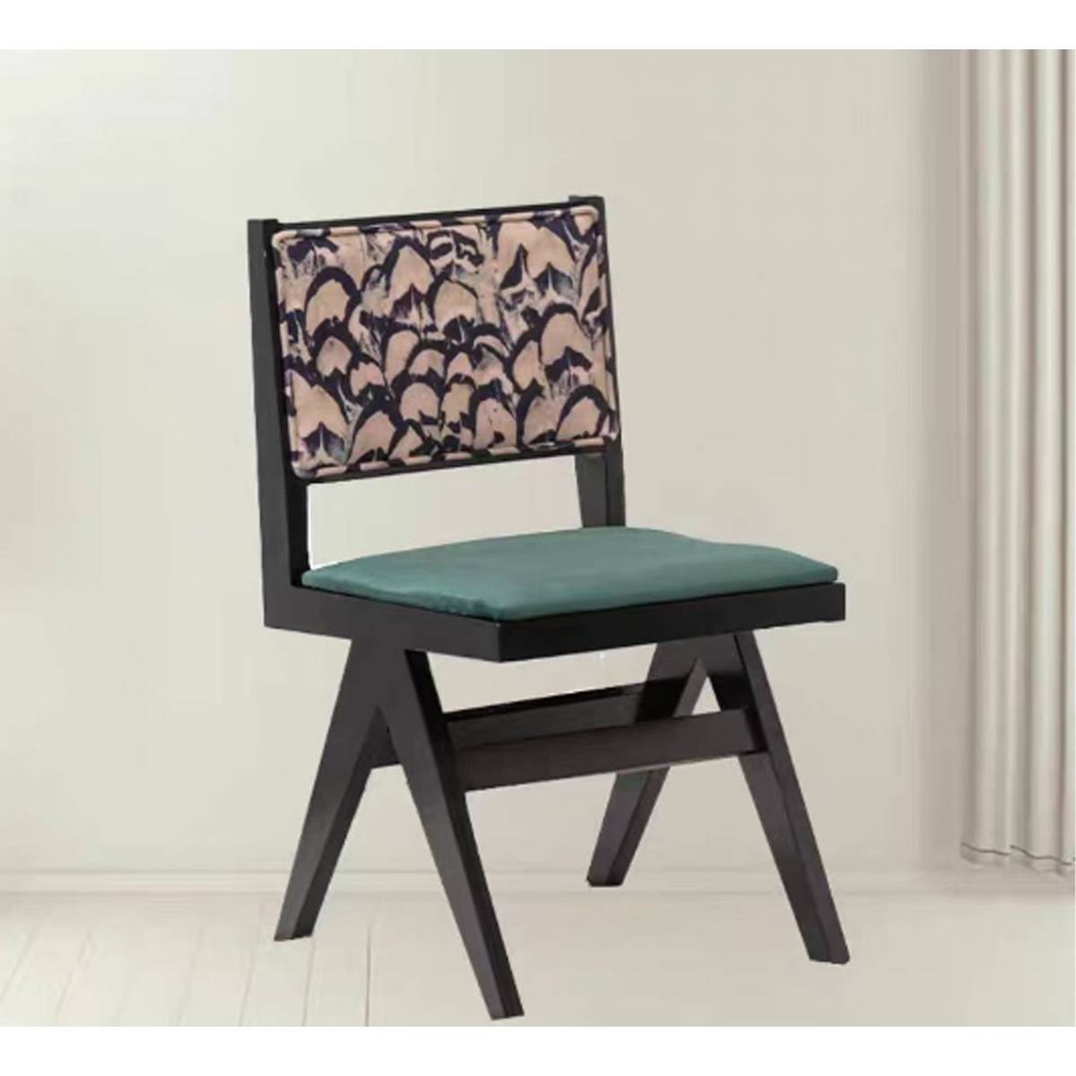 Dining Chair with Solid Wood Legs (Z67-A3816A No Armrest)