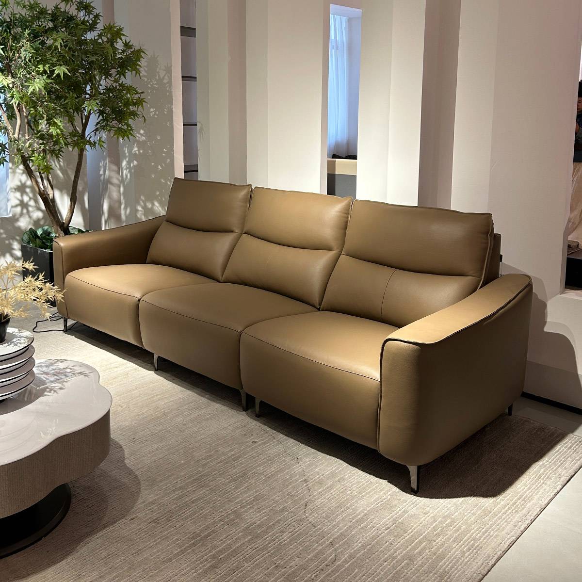 Genuine Leather Recliner Sofa 3-Seater (B04-GN-57)