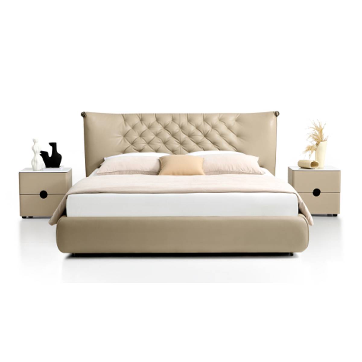 Genuine Leather Soft Bed (B17-2391)