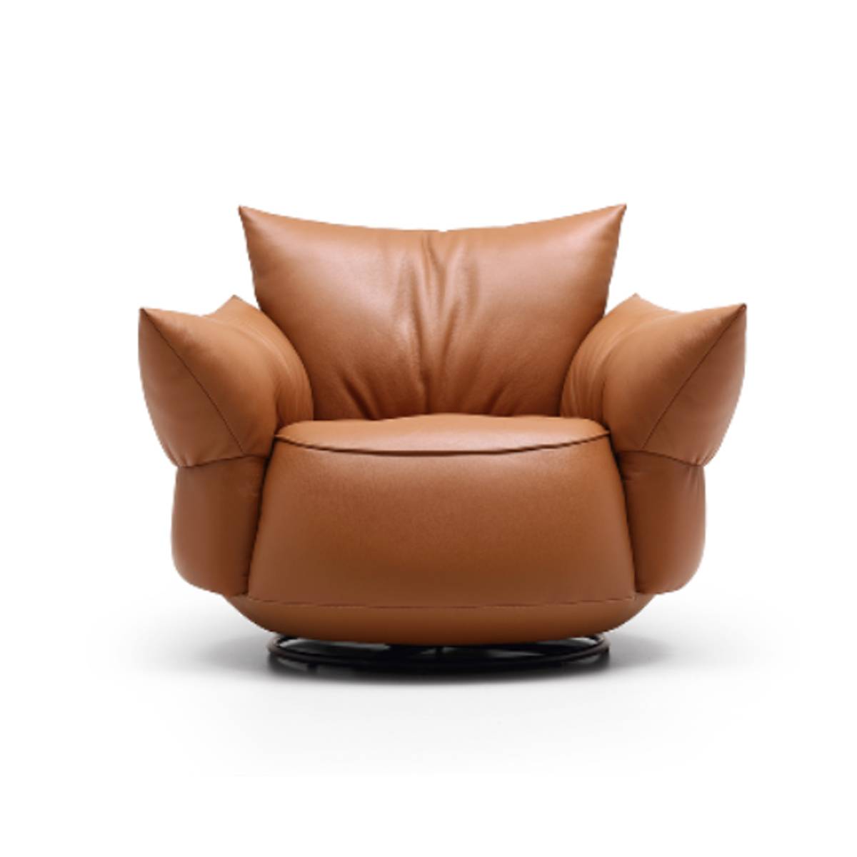 Semi-Leather Cowhide Swivel Lounge Chair (Z42-HD-86632)