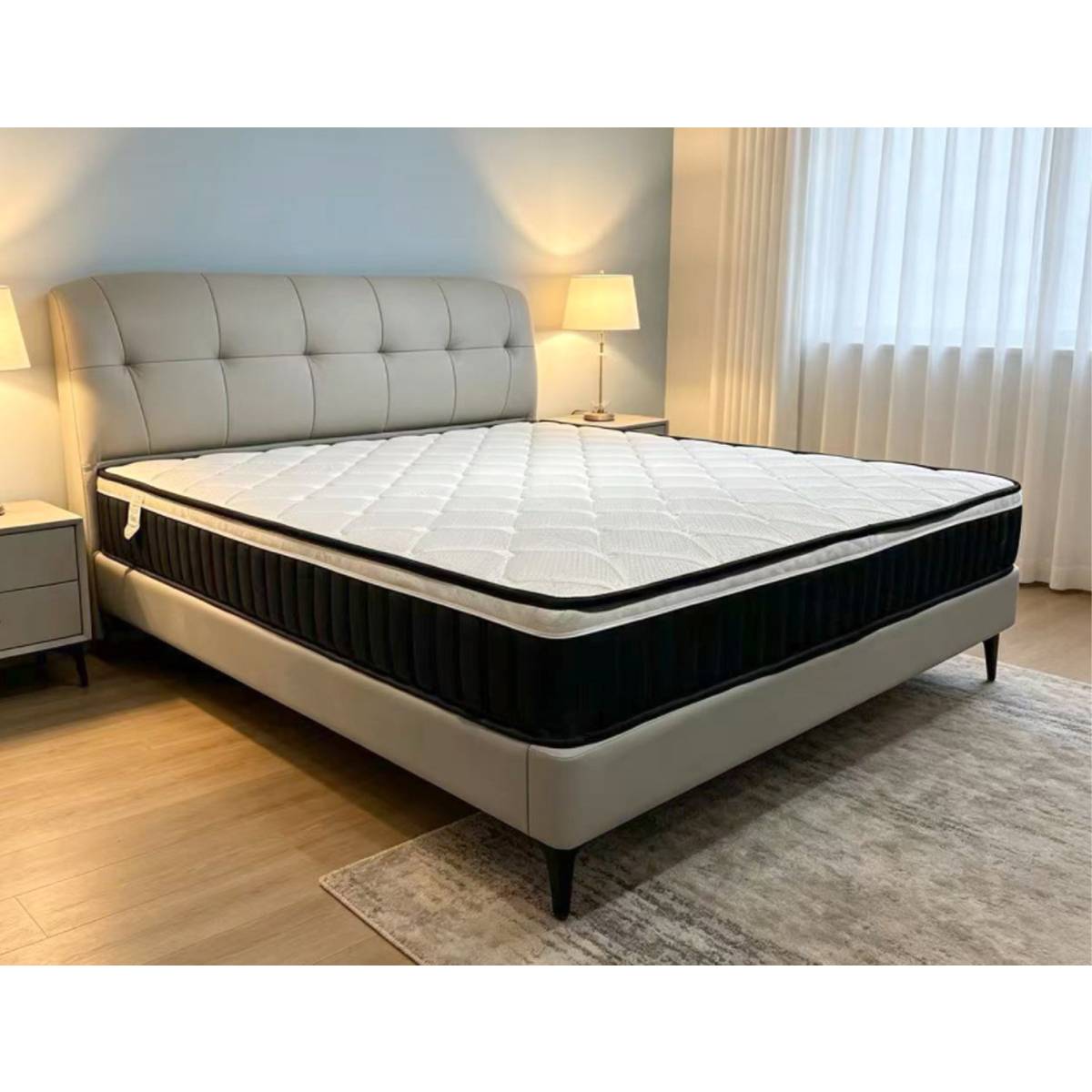 Top-Grain Leather Soft Bed (A19-306)