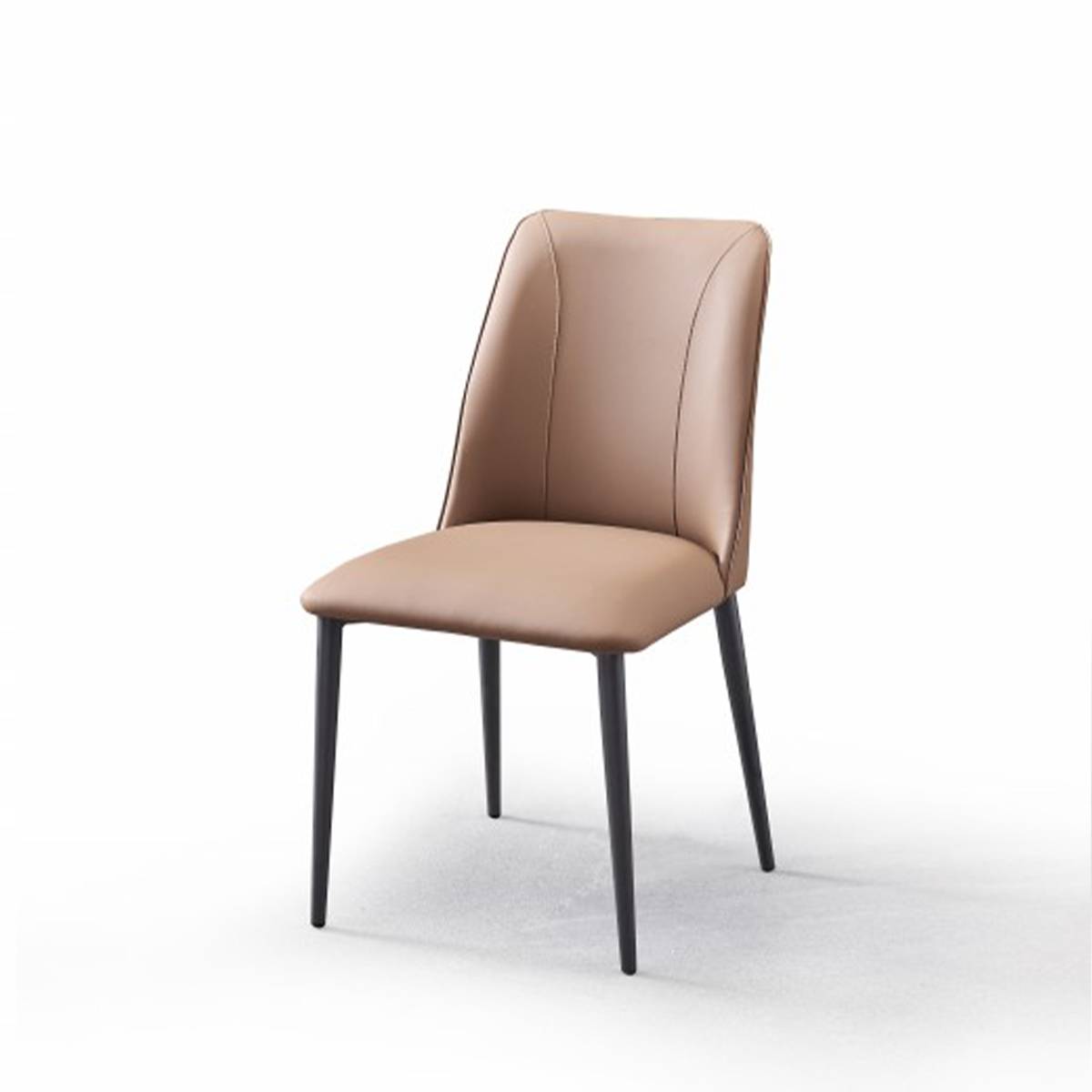 Close-up of the yellow dining chair