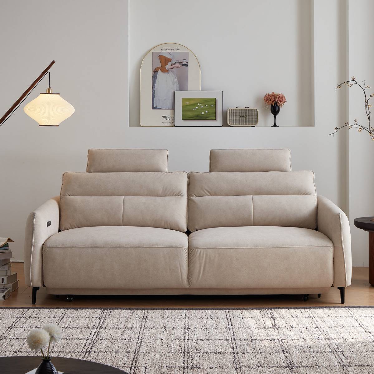 Fabric Functional Flat-Push Sofa (B29-2690)