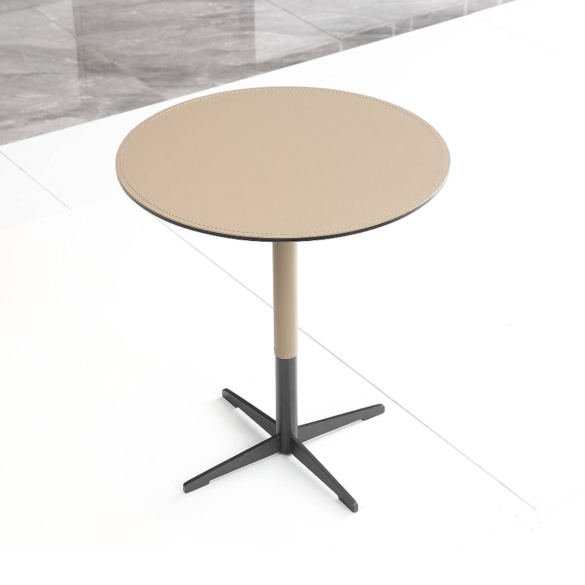Saddle Leather Side Table (B45-T-13)
