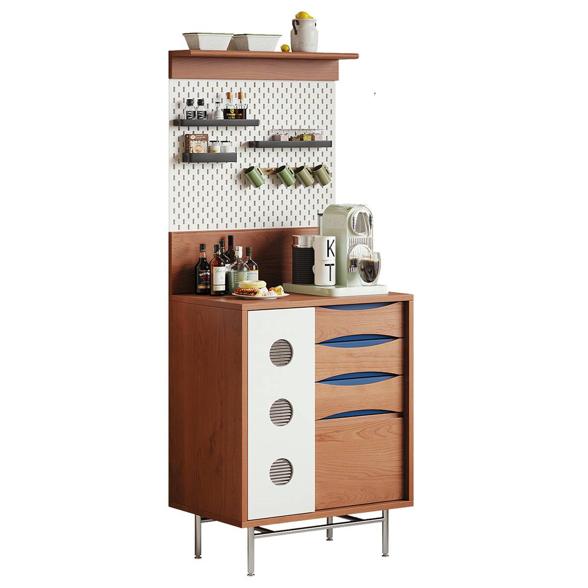 Front view of the sideboard against a white background