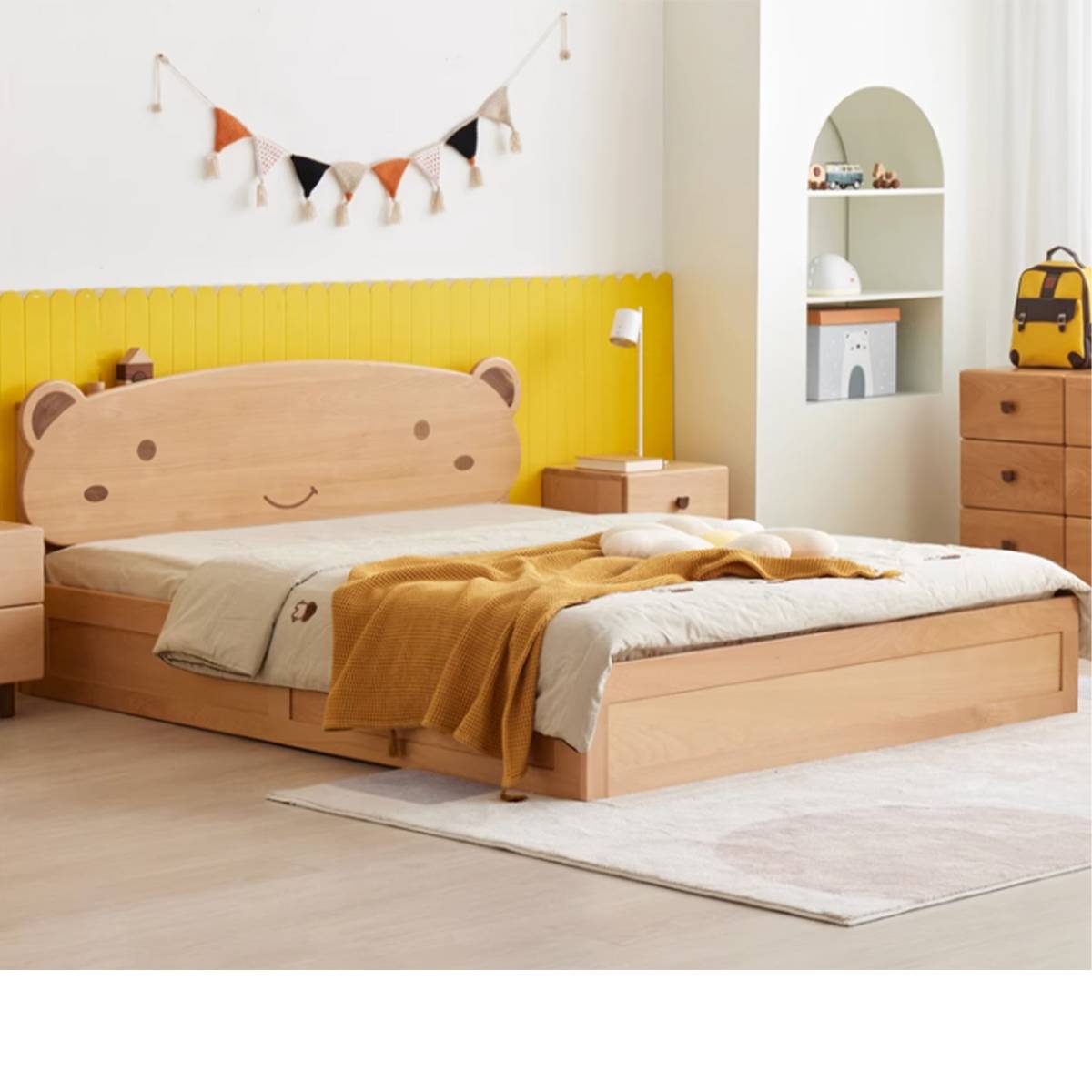 Aile Children's Bed (Bear Storage Box) - 1.5 (Two Boxes with Low Gap) (Z52-K1014)