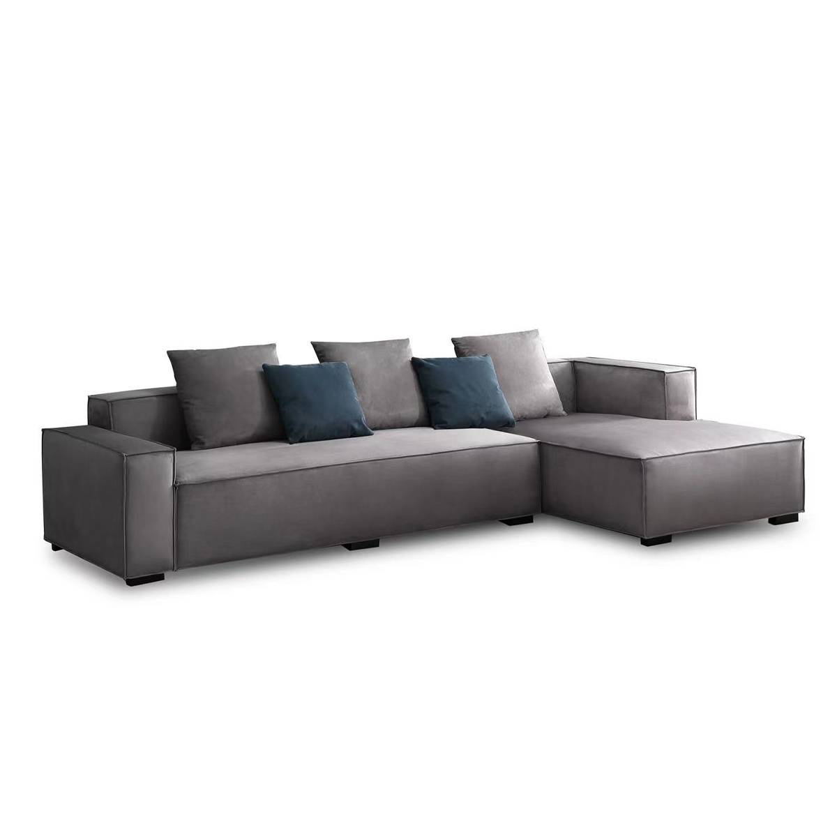 Fabric Tofu Block Sofa 3-Seater (B12-Tofu Block Sofa)
