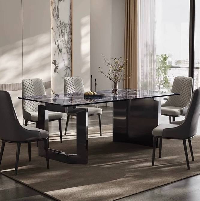 Marble Dining Table with Fendi Legs (B33-10154-E)