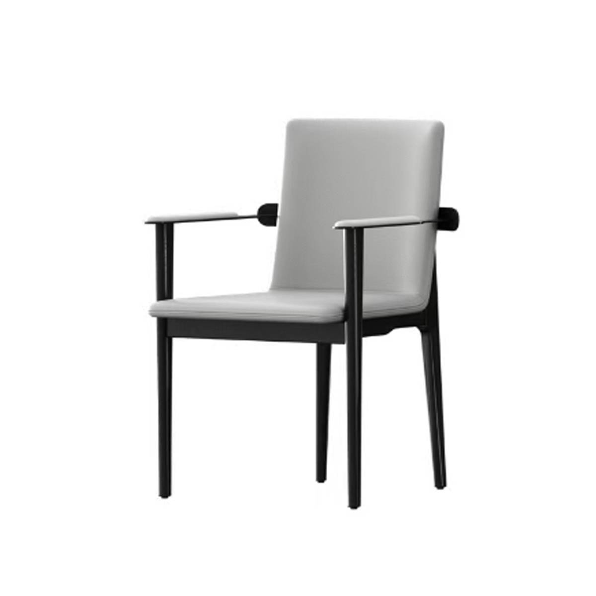 Dining Chair with Armrests and Solid Wood Legs (Z67-A3893)