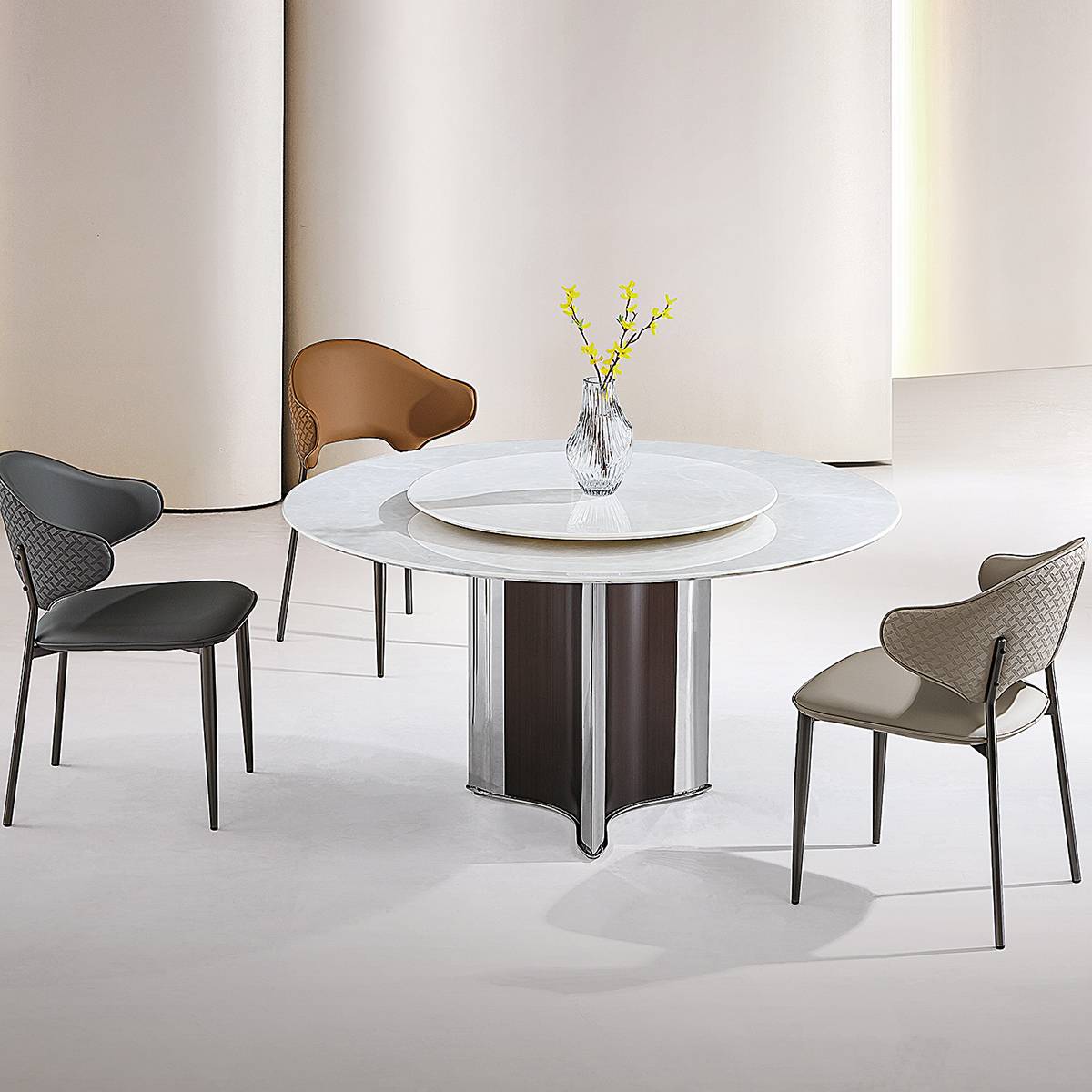 Microcrystalline Stone Round Table (B63-B2525)