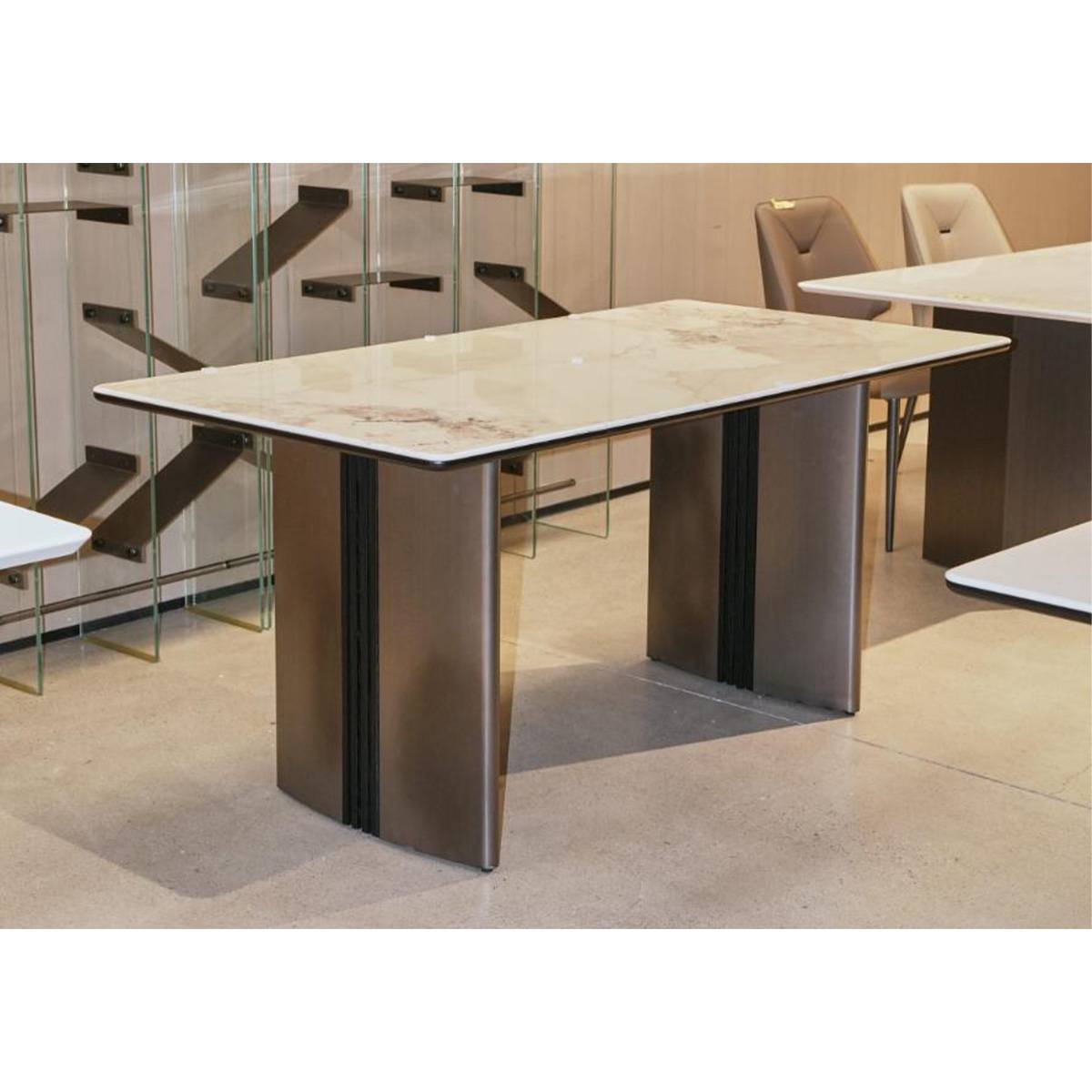 Microcrystalline Stone Dining Table (B10-TDj-48)