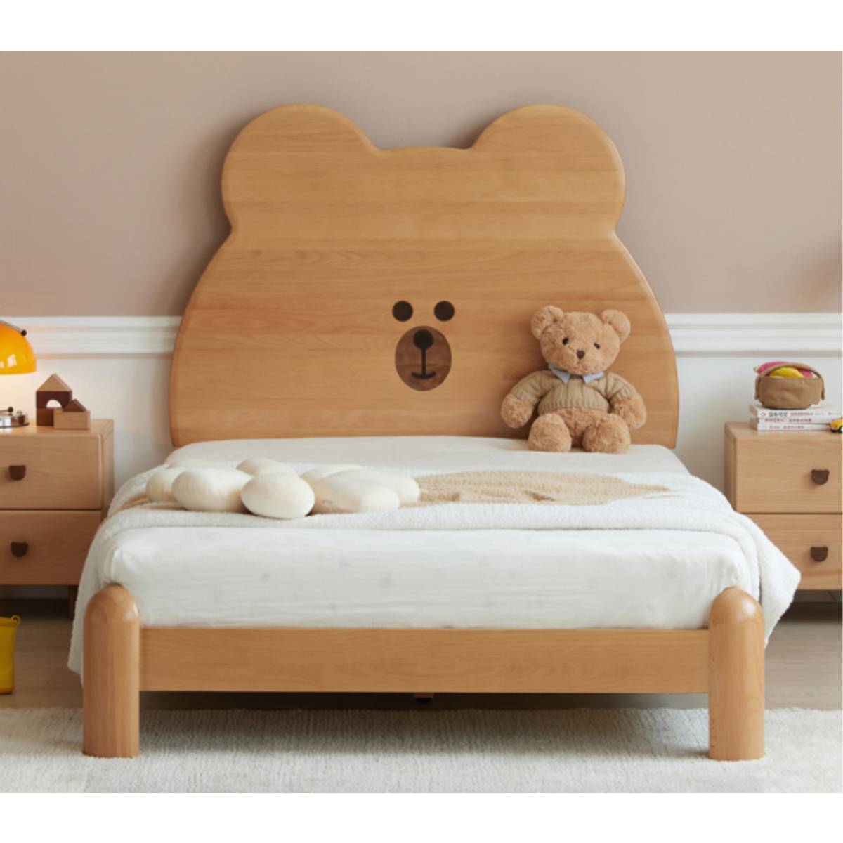 Aile Children's Bed (Bear Model B) - 1.5*2.0 (Slatted) (Z52-E201B)