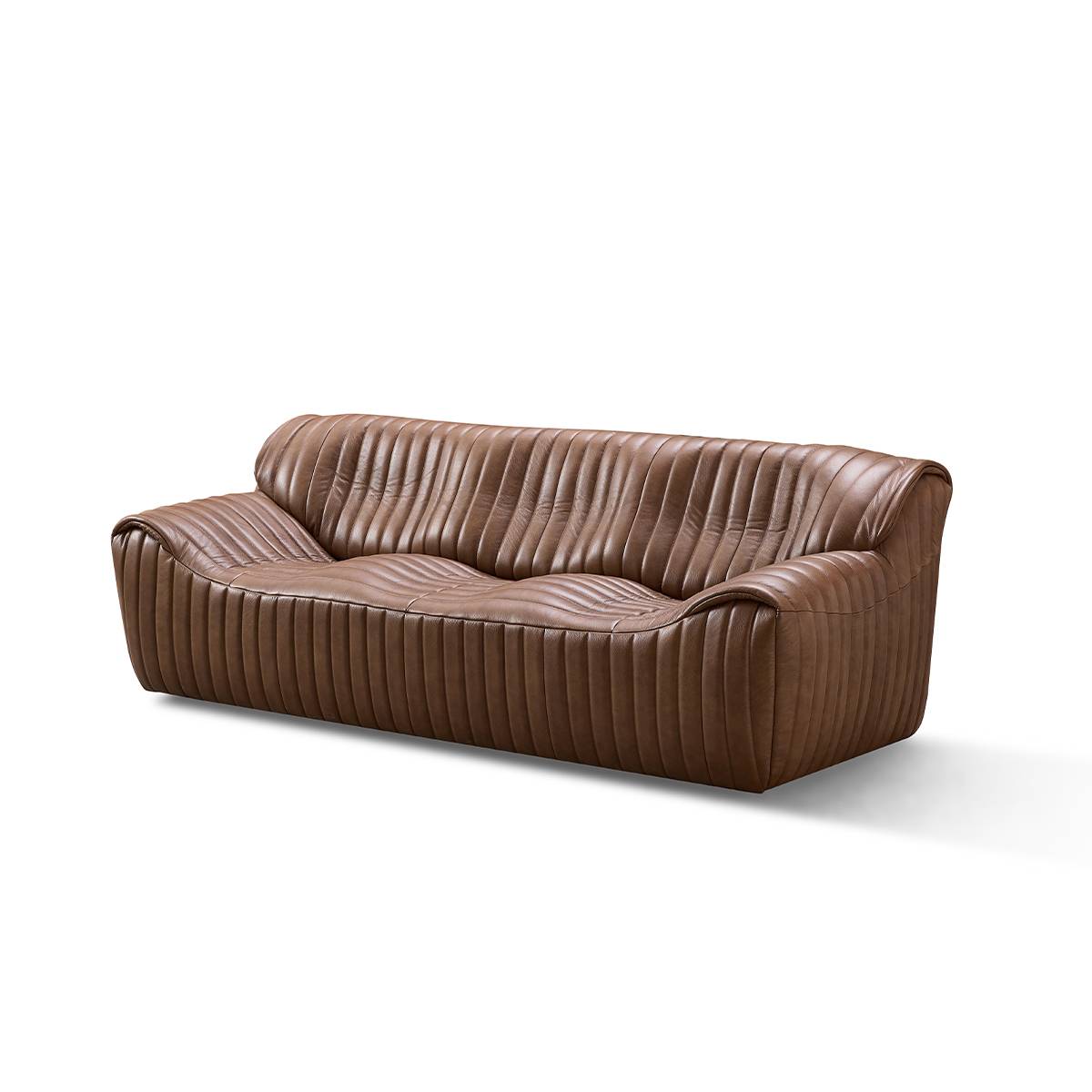 Wave Full Leather 3-Seater Sofa (B12-2327)