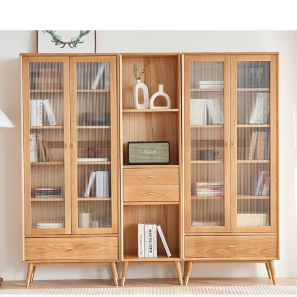 Seattle B Bookcase (2 Drawers) -0.5 (Z52-G1171)