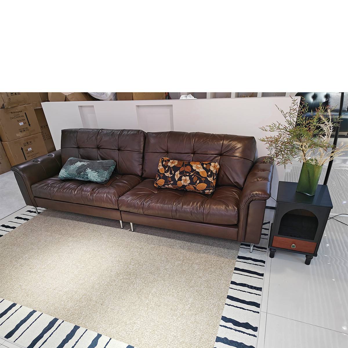 Nebula Mid-Century Straight Sofa (A72-M06)