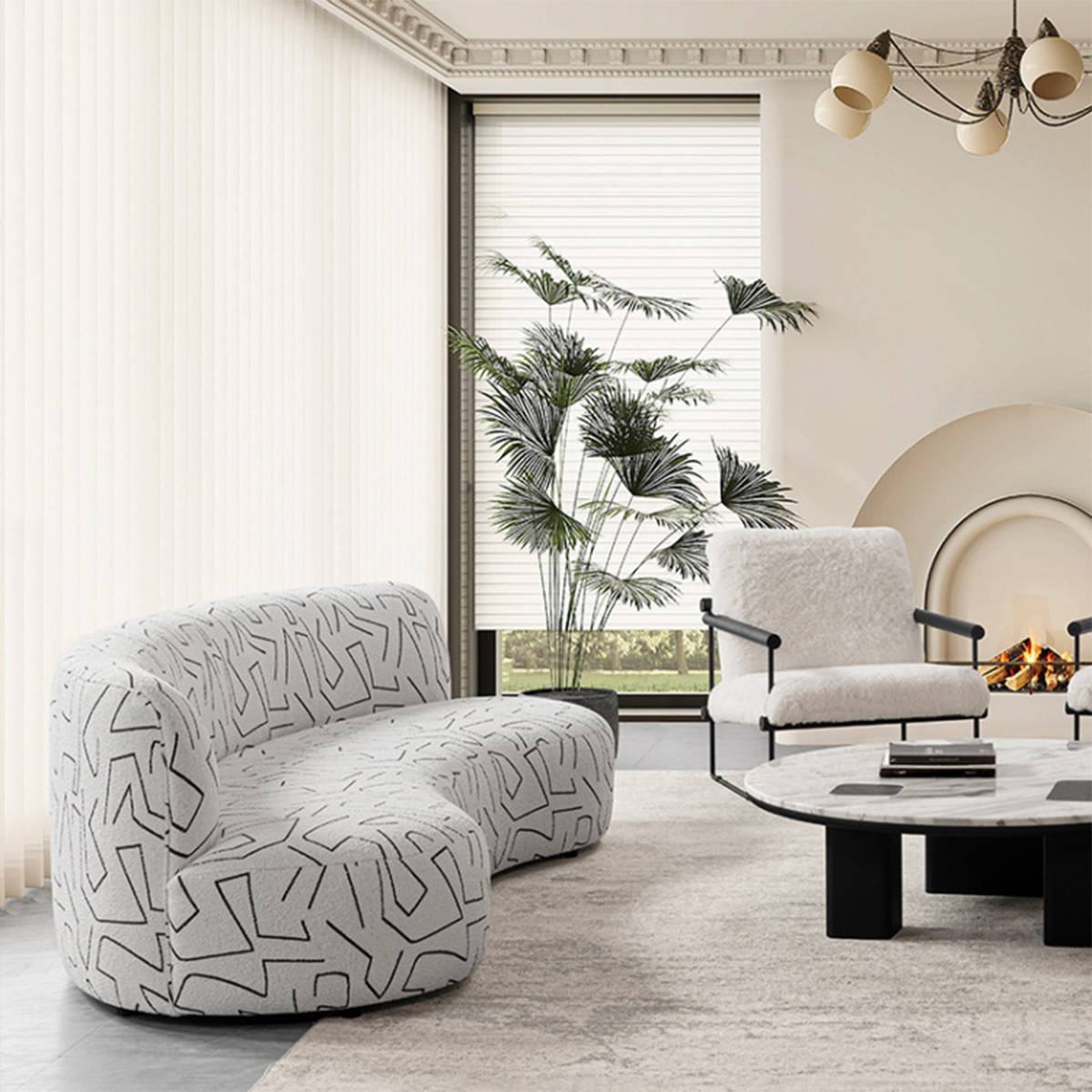 Cashew Sofa (B02-543)