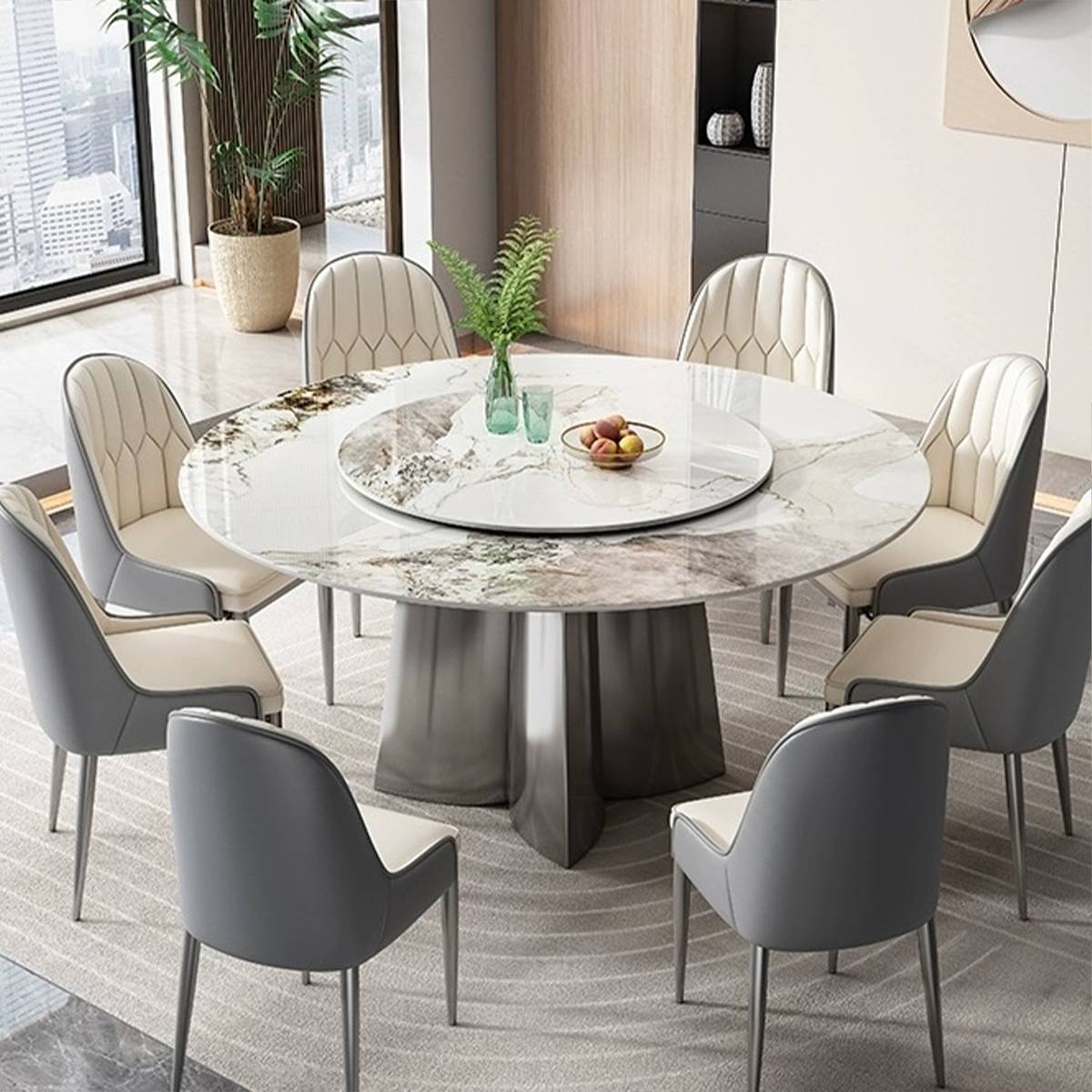 Sintered Stone Round Dining Table (A33-T10205-E)