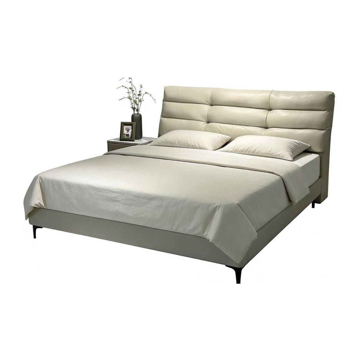 Top-Grain Leather Soft Bed (A19-201)