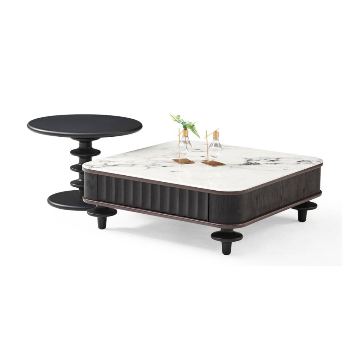Luxury Stone Coffee Table Set (Z85-MC9203)