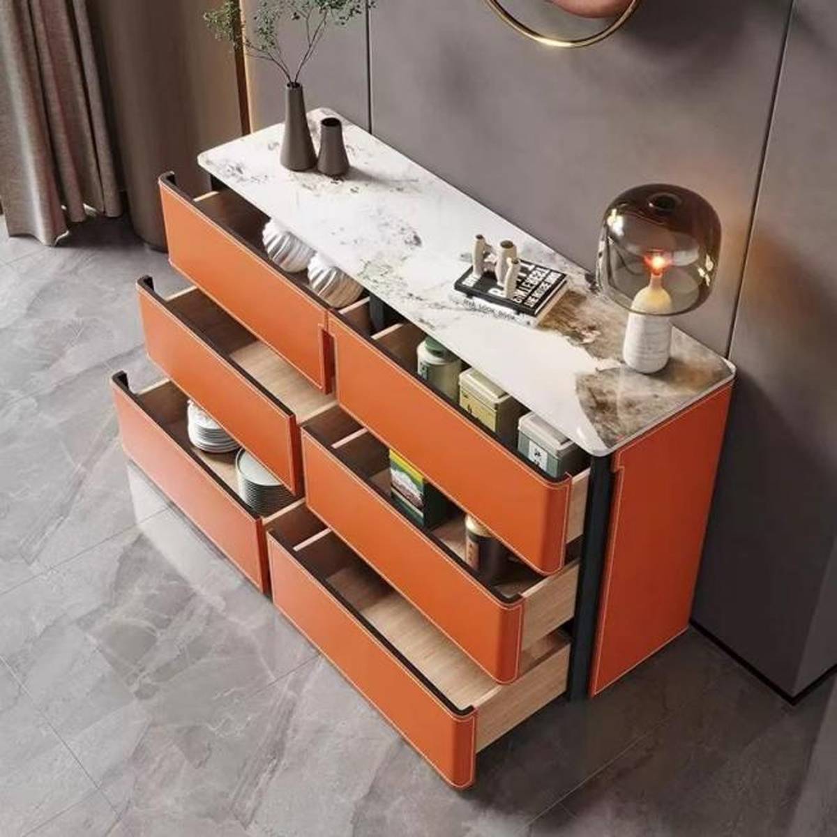 Chest of Drawers Saddle Leather (Z60-1188)