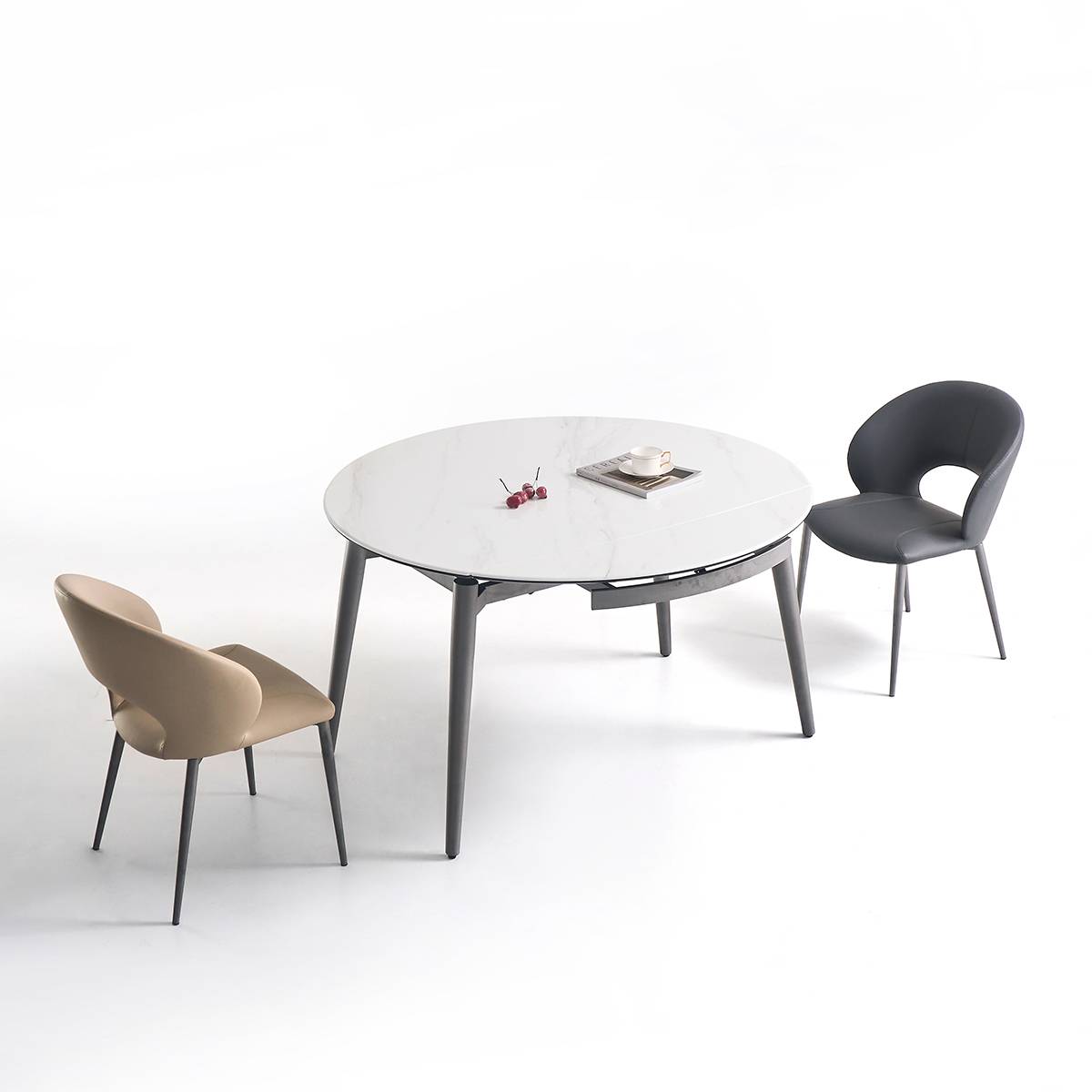 Duplicate image of the dining table with two chairs