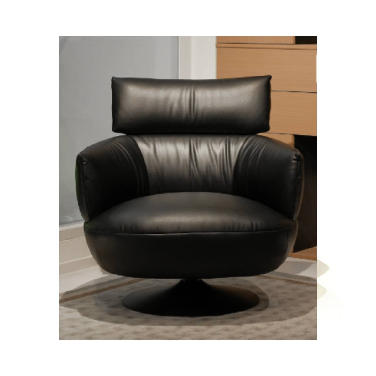 Eco-Leather Swivel Lounge Chair (Z42-ZD-89919)