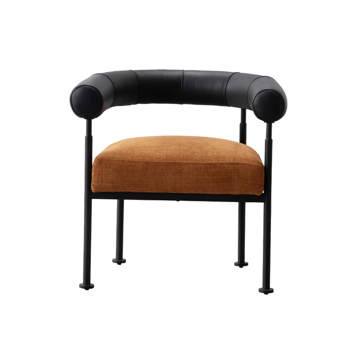 Front view of the modern lounge chair