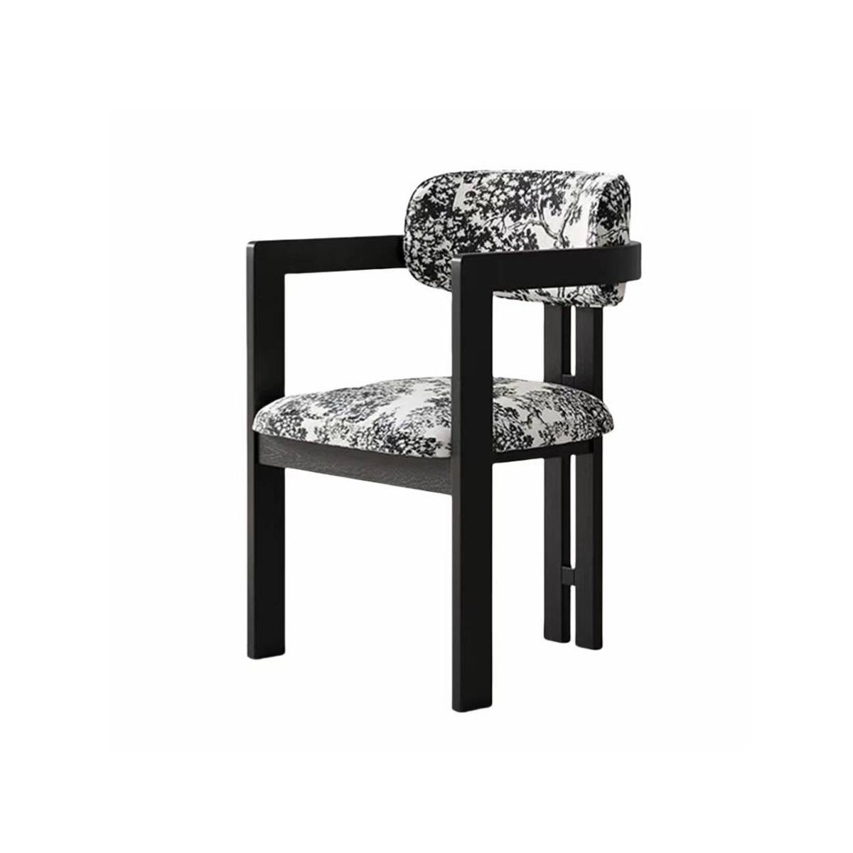 Dining Chair with Armrests and Solid Wood Legs (Z67-A3842)